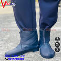 Ủng Lùn Thấp Cổ Màu Xanh Đen
