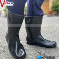 Ủng Cao Cổ Màu Đen Đế Hột