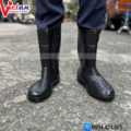 Ủng Cao Cổ Màu Đen Đế Hột
