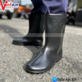 Ủng Cao Cổ Màu Đen Đế Hột