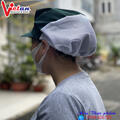 Nón Thực Phẩm  Xếp Ly Kaki VAXL-08