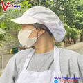 Nón Xếp Ly Silk Màu Trắng VANS-01