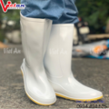 Ủng Cao Su VAC Trắng Đế Vàng