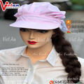 Nón Xếp Ly Silk Màu Hồng VANS-02
