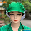 Nón Thực Phẩm Xếp Ly Kaki Xanh Lá VAXL-15