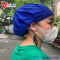 Nón Lưới Có Vành Màu Xanh Bích VANL-10
