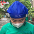 Nón Lưới Có Vành Màu Xanh Bích VANL-10