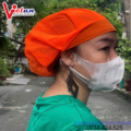 Nón Lưới Có Vành Màu Cam VANL-12