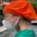 Nón Lưới Có Vành Màu Cam VANL-12