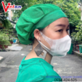 Nón Lưới Có Vành Màu Xanh Lá VANL-11