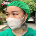 Nón Lưới Bánh Tiêu Màu Xanh Lá VANL-08