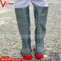 Ủng Bảo Hộ Xám Đỏ Mũi Thép 239