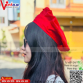 Nón Lưới Bánh Tiêu Có Vành Màu Đỏ  NLCV-07