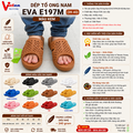 Dép Tổ Ong Nam EVA E197M (39-43) Màu Nâu