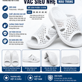 Dép Tổ Ong Nam EVA E197M (39-43) Màu Trắng