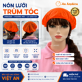 Nón Lưới Bánh Tiêu Tròn Màu Cam VANL-02