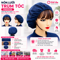 Nón Lưới Bánh Tiêu Màu Xanh Đen VANL-09