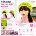 Nón Lưới Bánh Tiêu Màu Xanh NEON VANL-06