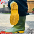Ủng Cao Cổ TGP Màu Xanh Rêu Đế Vàng