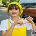 Nón Lưới Bánh Tiêu Màu  Vàng VANL-10