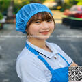 Nón Lưới Bánh Tiêu Tròn Xanh Biển VANL-04