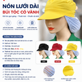 Nón Búi Tóc Phối Lưới Màu Vàng VANBT-03