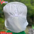 Nón Búi Tóc Silk  Phối Lưới Màu Trắng VANBT-07