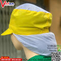 Nón Búi Tóc Phối Lưới Màu Vàng VANBT-03