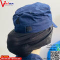 Nón Búi Tóc Kaki Phối Lưới Màu Xanh Đen VANBT-06