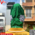 Nón Trùm Thủy Sản Có Khẩu Trang Màu Xanh Lá VAKT-05