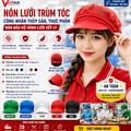 Nón Lưới Nửa Đầu Màu Đỏ NLNĐ-09