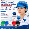 Nón Lưới Nửa Đầu Xanh Coban NLNĐ-06