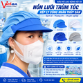 Nón Lưỡi Trai Xếp Ly Lưới Trùm Tóc NLXL-01