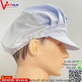 Nón Thực Phẩm Xếp Ly Kaki Màu Trắng VAXL-19
