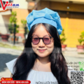 Nón Lưới Bánh Tiêu Có Vành Màu Xanh Biển NLCV-10