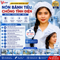 Nón Bánh Tiêu Phòng Sạch Tĩnh Điện Màu Trắng BTPS-01