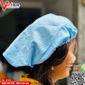 Nón Bánh Tiêu Phòng Sạch Tĩnh Điện Màu Xanh BTPS-02