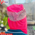 Nón Cột Dây Phòng Sạch Màu Hồng CDPS-02