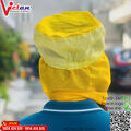 Nón Cột Dây Phòng Sạch Màu Vàng CDPS-03