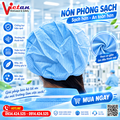 Nón Phòng Sạch Chống Tĩnh Điện Màu Xanh VAPS-07