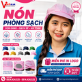 Nón Phòng Sạch Chống Tĩnh Điện Màu Hồng Nhạt VAPS-02