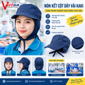 Nón Cột Dây Màu Xanh Đen VACD-06