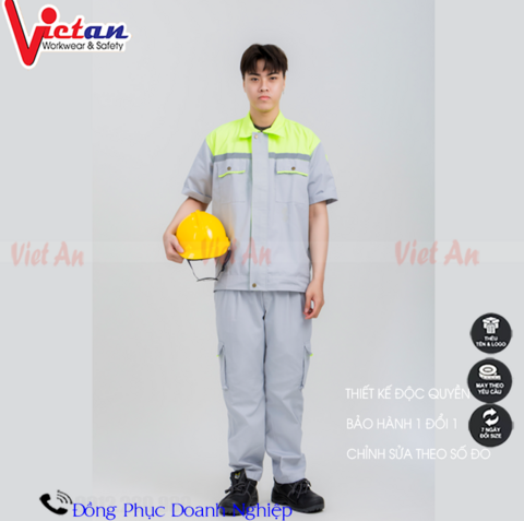 Quần Áo Bảo Hộ Lao Đông Ngắn Tay VANT-07