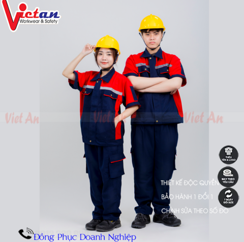 Quần Áo Bảo Hộ Lao Động Ngắn Tay VANT-05