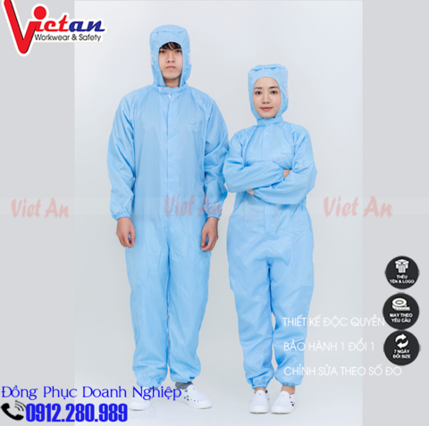 Áo Liền Quần Phòng Sạch VALPS-01