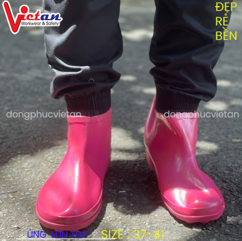 Ủng Lùn Thấp Cổ TGP Màu Hồng