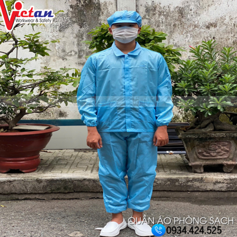 Quần Áo Phòng Sạch Dài Tay VAPSDT-02