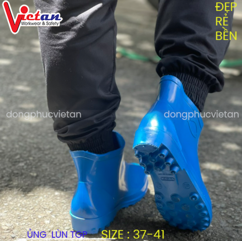 Ủng Lùn Thấp Cổ TGP Màu Xanh