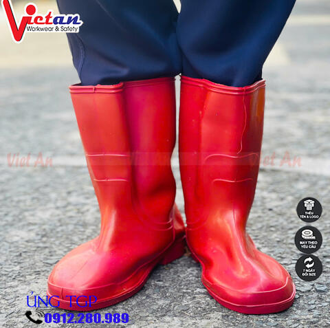 Ủng Cao Cổ TGP Màu Hồng