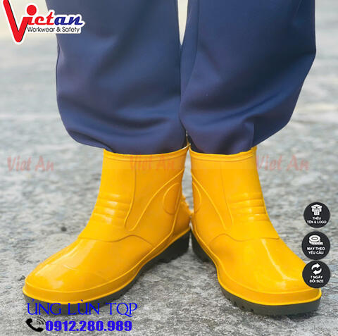 Ủng Lùn Thấp Cổ TQP Màu Vàng